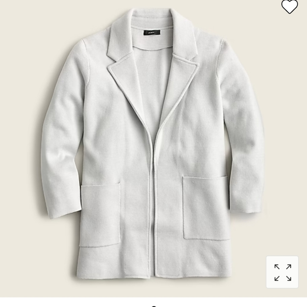 JCrew Sophie open-front sweater-blazer